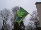 Le drapeau vert flotte sur l'école